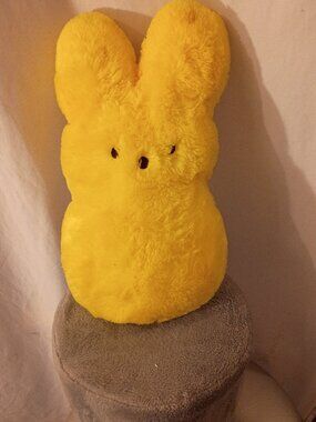 NWOT! Peeps Yellow Shaggy Rabbit Plush 15" edition